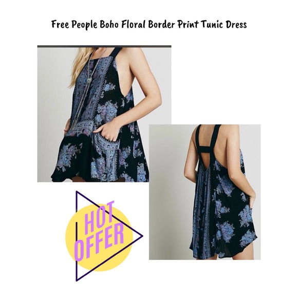 Free People Dresses & Skirts - Floral‎ Border Print Tunic Dress BOHO, festival, cottagecore-western-Free People